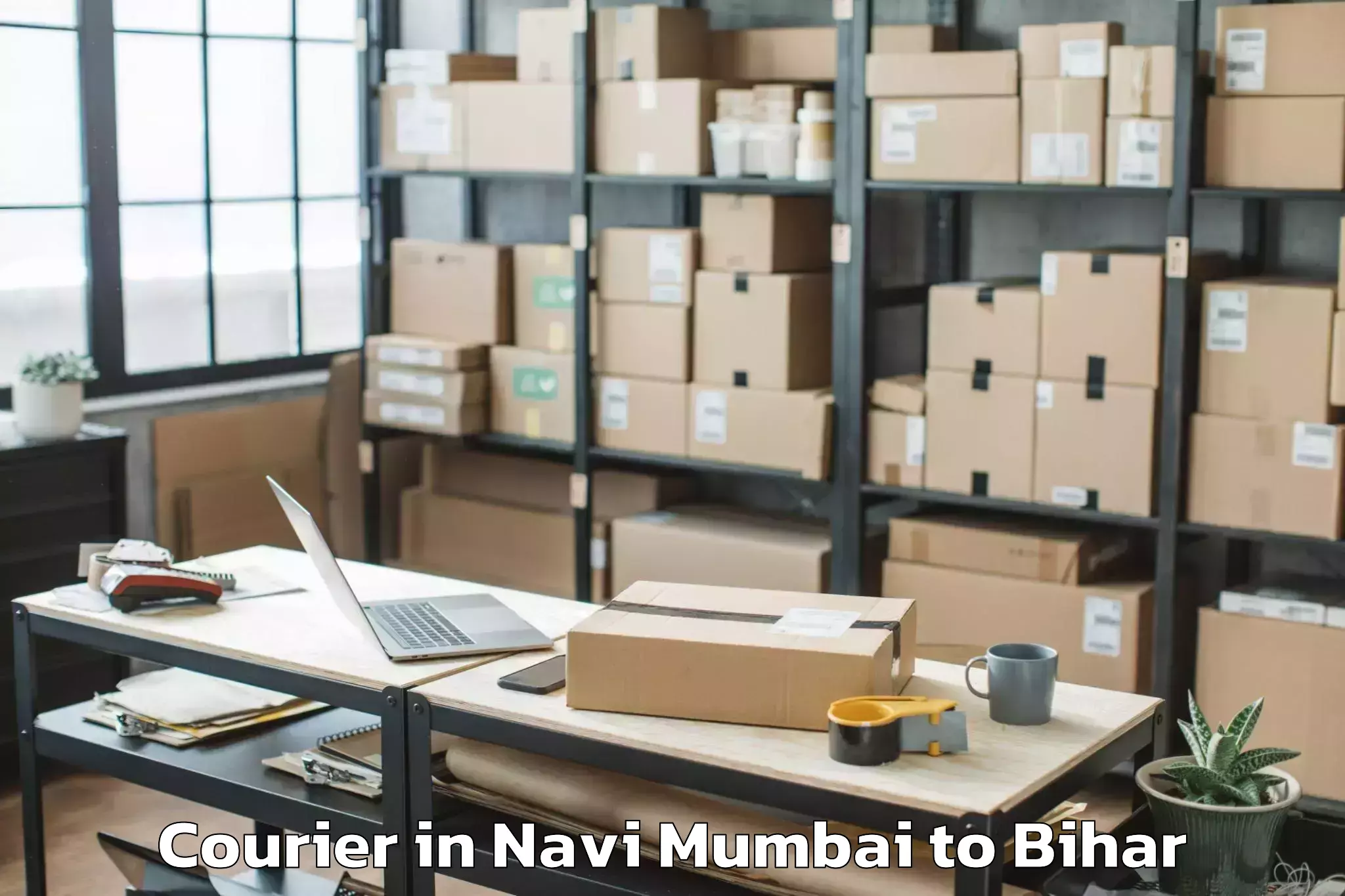 Professional Navi Mumbai to Hathua Courier